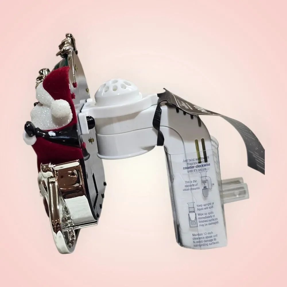 Bath & Body Works SANTA'S SLEIGH PROJECTOR Wallflower‎ Plug NIGHTLIGHT Light Up